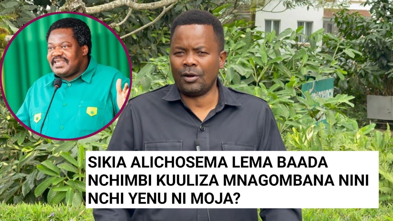 SIKIA ALICHOSEMA GODBLESS LEMA BAADA YA SPEECH YA NCHIMBI LEO.
