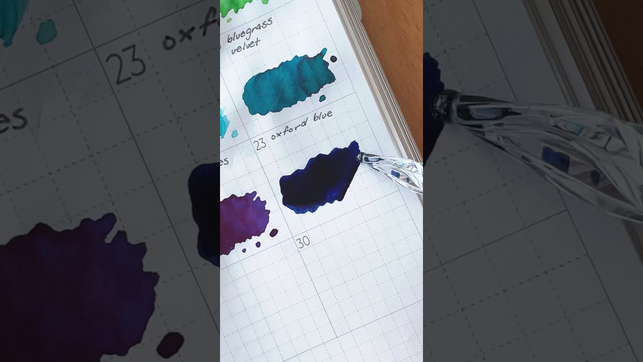 Oxford Blue from #diamine 🖋️ #fountainpen ink swatch