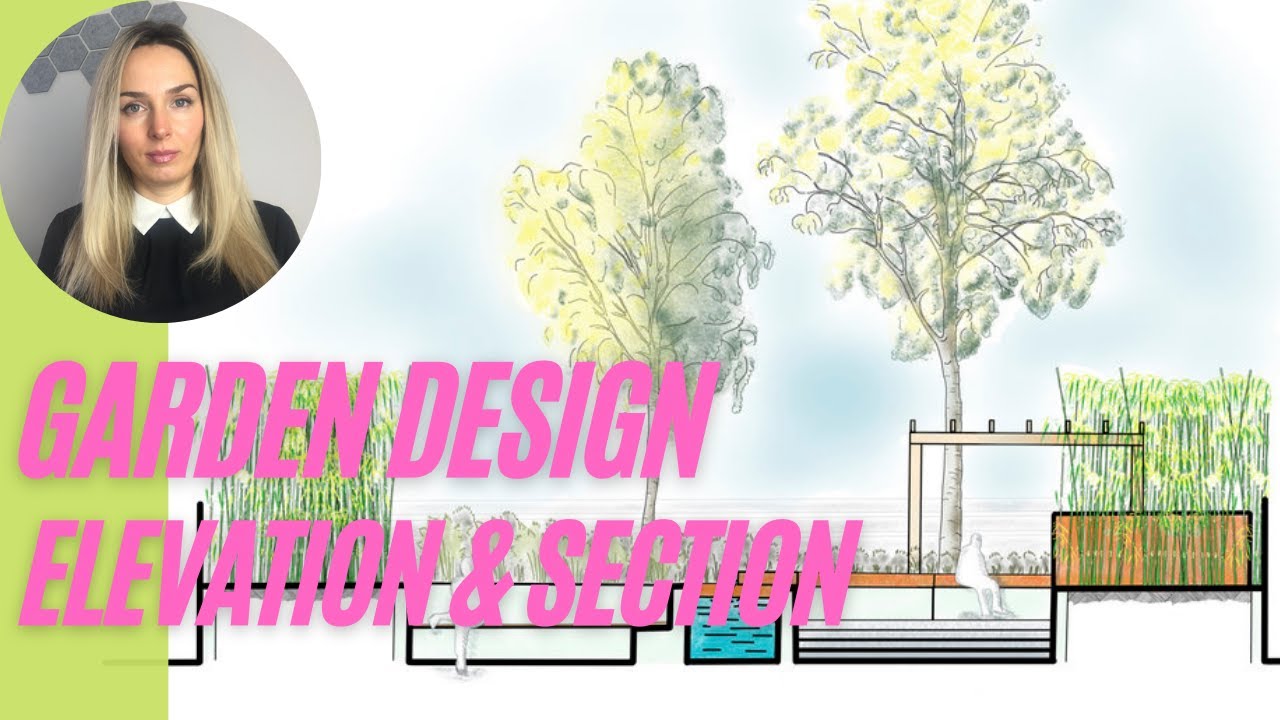Garden design - Elevation and section explained