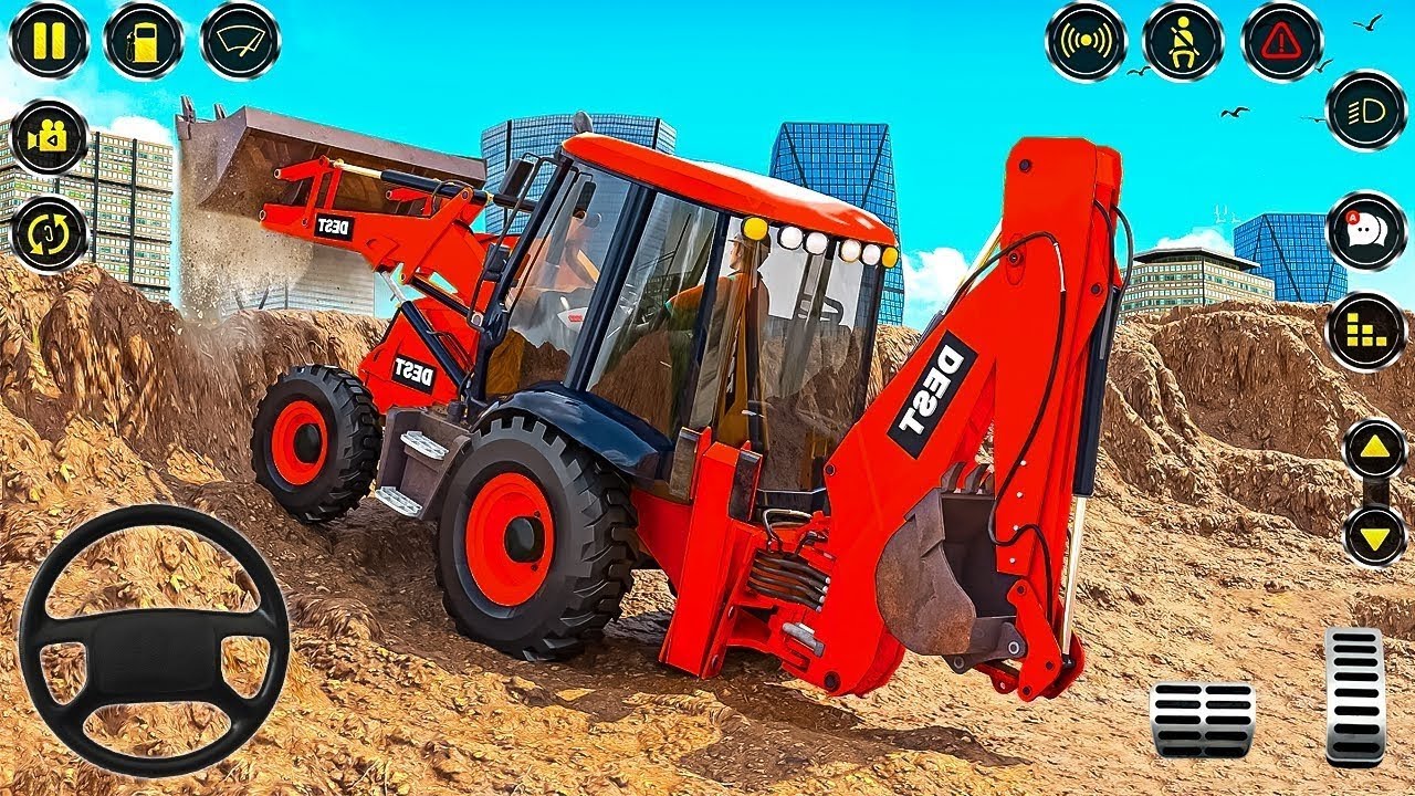 Real Construction Simulator 3D - JCB Excavator Driving Game 2026 - Android Gameplay