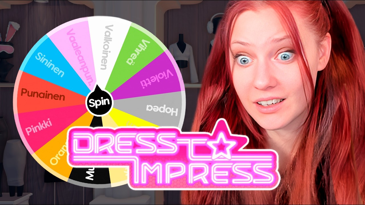 Pelataan Dress to Impress, mut ONNENPYÖRÄ päättää väriteeman.. 🫣