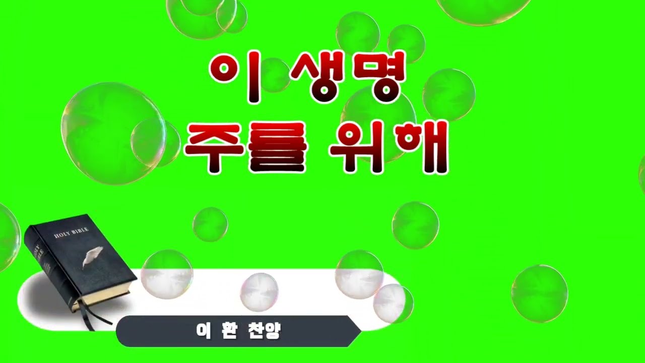 이생명 주를 위해 (이환) - 멋진 영상과 함께 - 가사 자막이 있는 찬양 - praise to Heaven