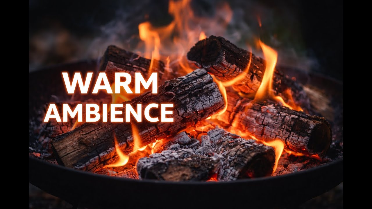 Relaxing Piano Music with Fireplace Crackling for Sleep & Study | Cozy Night Ambience