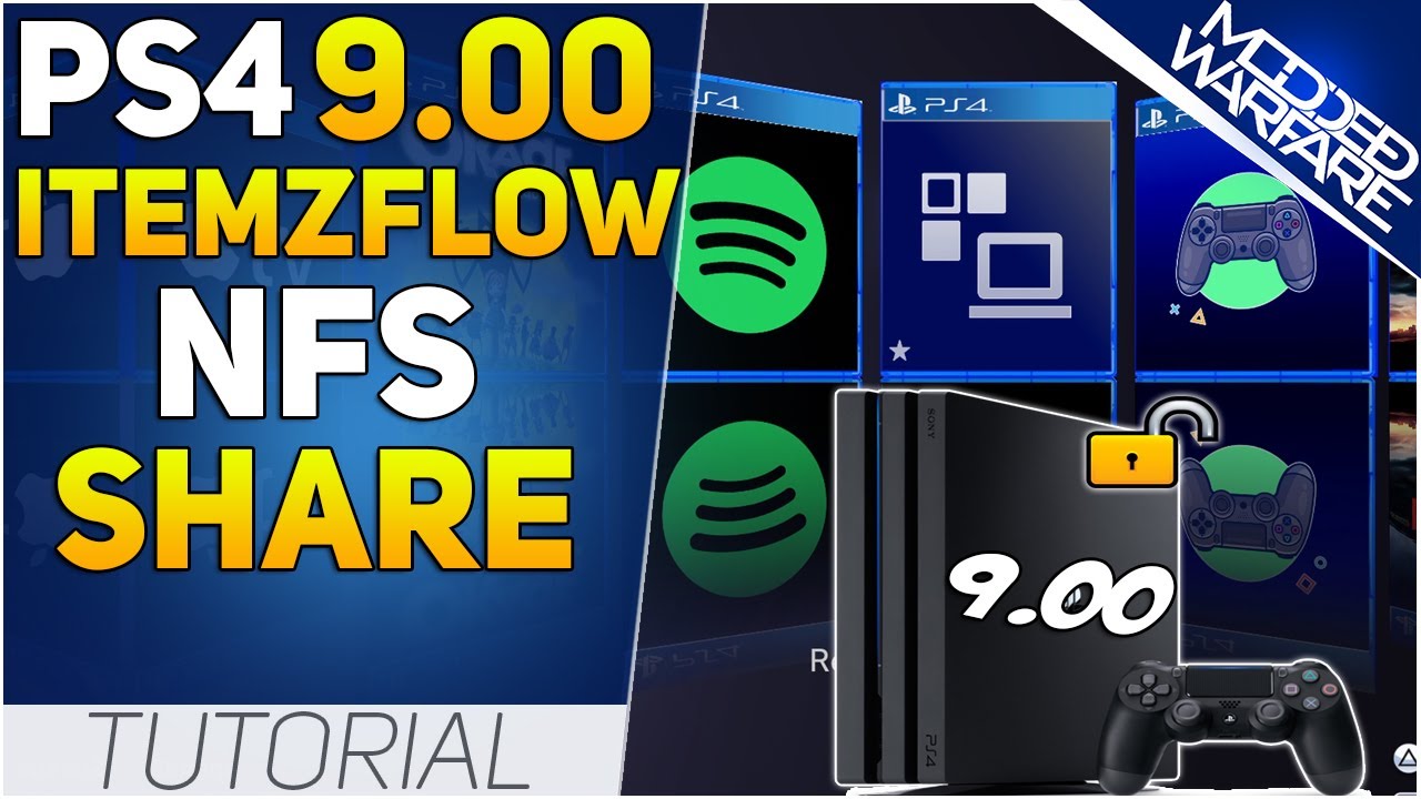 Запуск и установка приложений PS4 из сетевого ресурса в Itemzflow