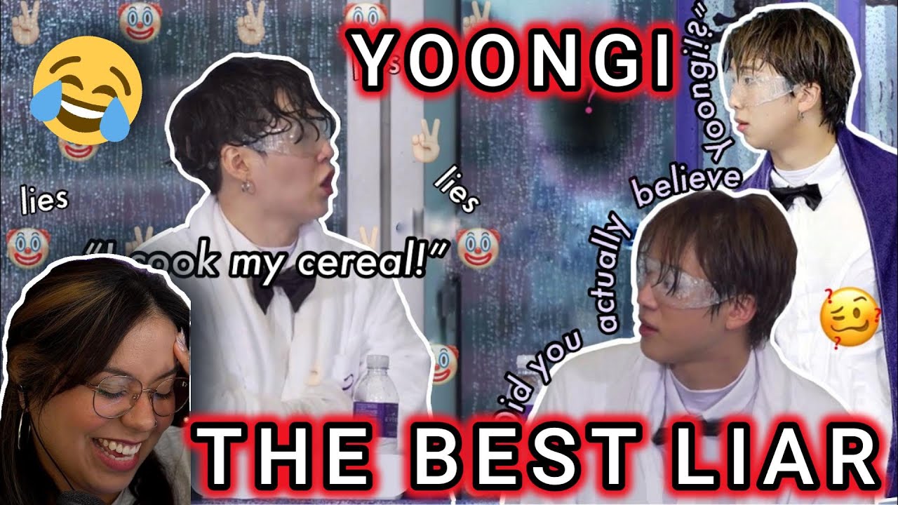 Yoongi bullsh*tt*ng through his life | telling lies faster than he raps REACTION 😂😂