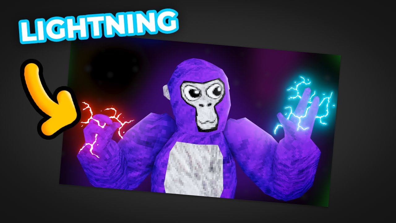 How to make lightning in Gorilla Tag thumbnails