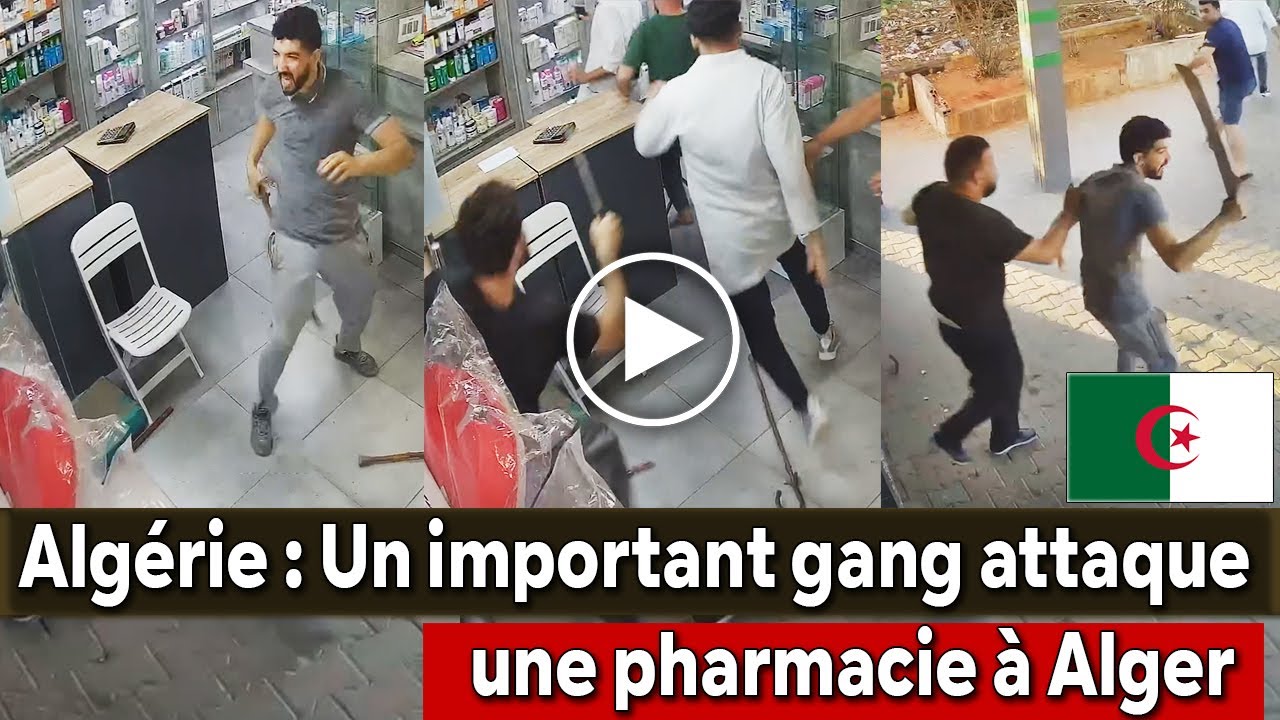 Alg&eacute;rie Incroyable  Un grand gang attaque une pharmacie &agrave; Alger, Bab Ezzouar