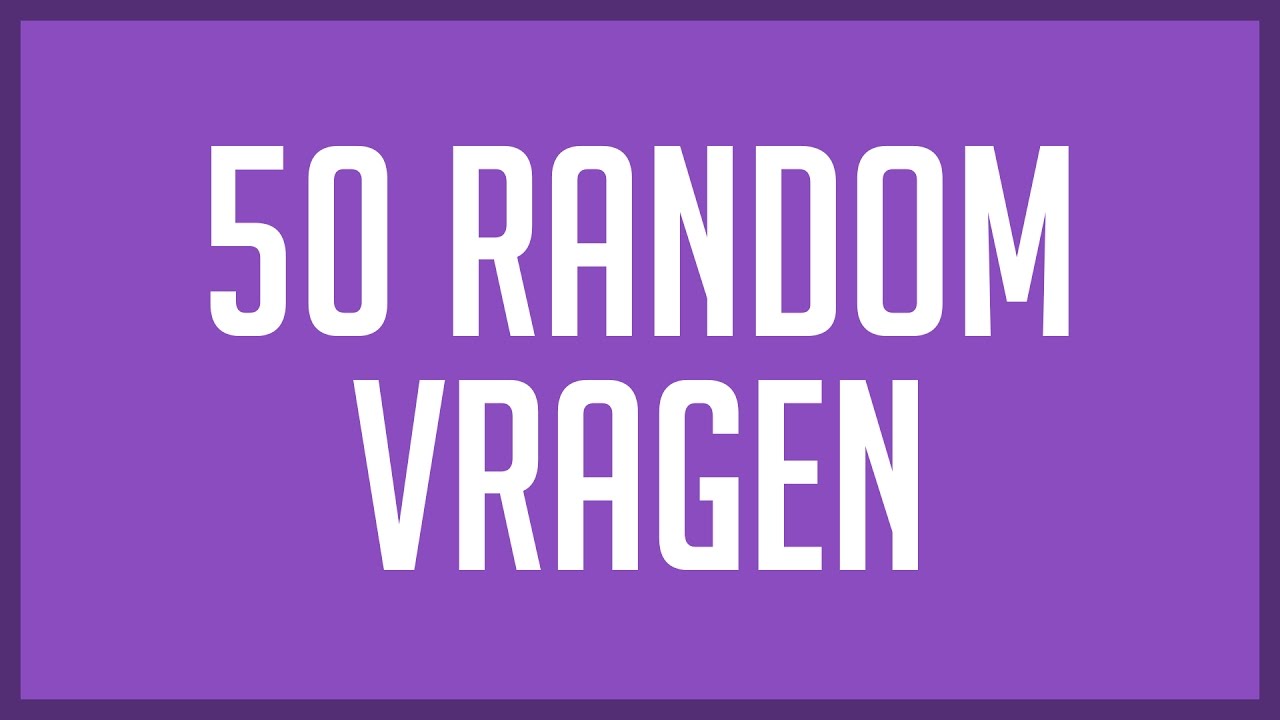 50 RANDOM VRAGEN met Esm&eacute;e