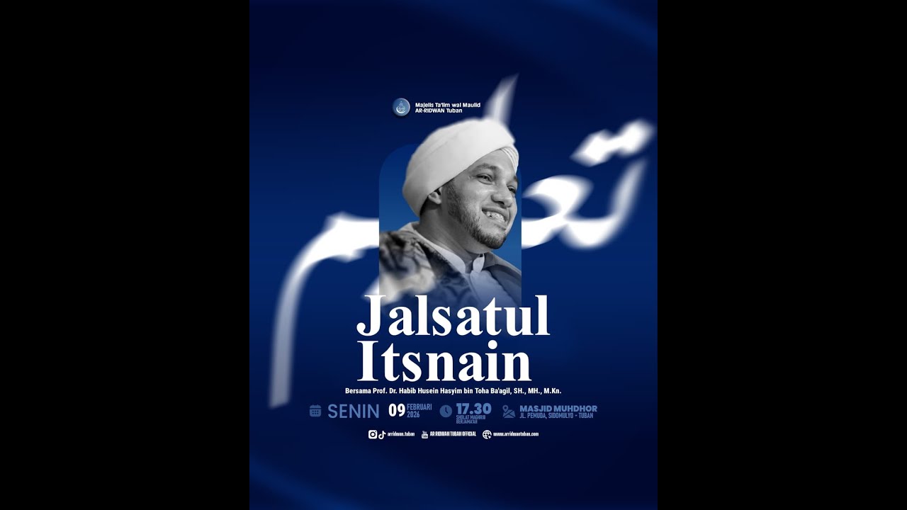 🔴Siaran Langsung | Jalsatul Itsnain Majelis Ta'lim Wal Maulid AR-RIDWAN Tuban