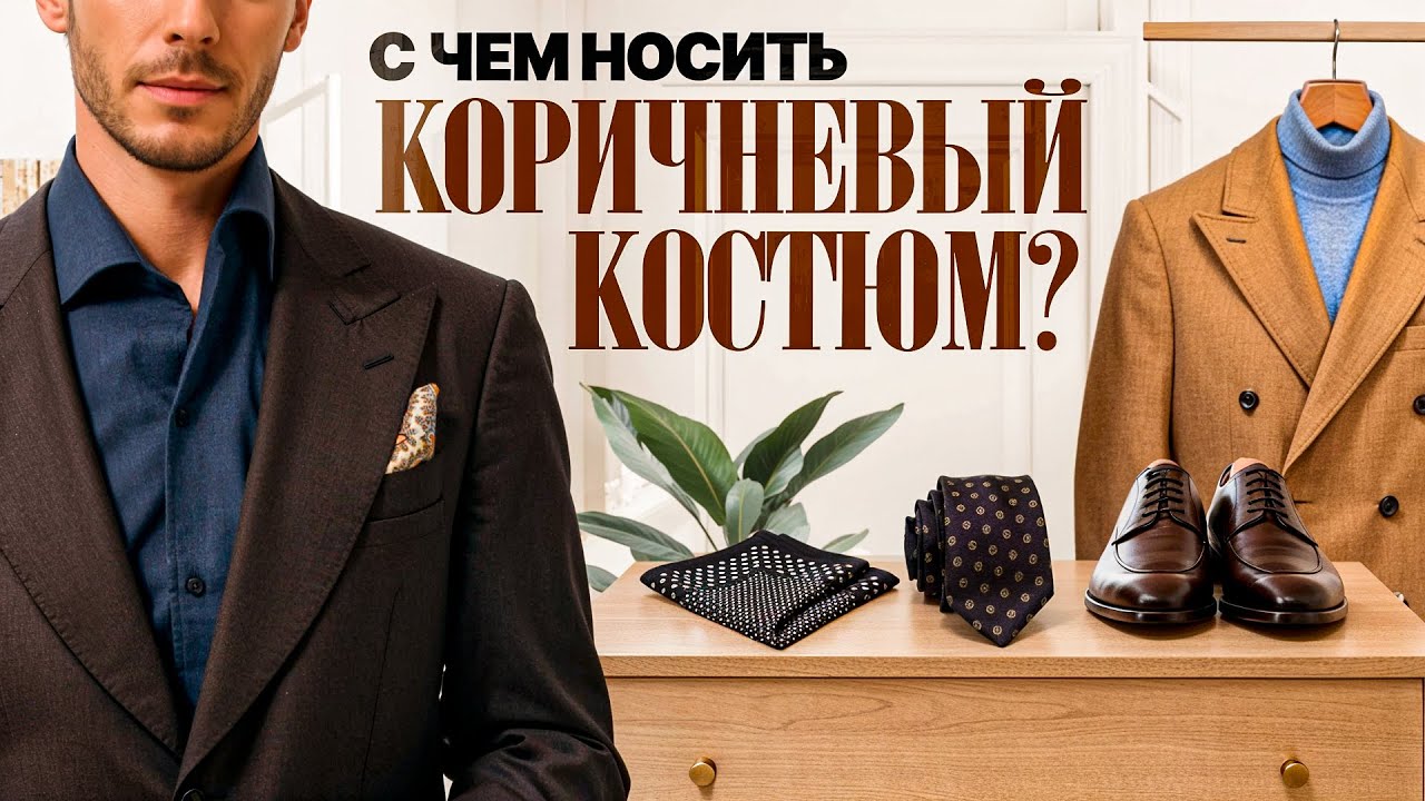 Темно-коричневый костюм: с чем сочетать? 5 готовых стильных образов для мужчин
