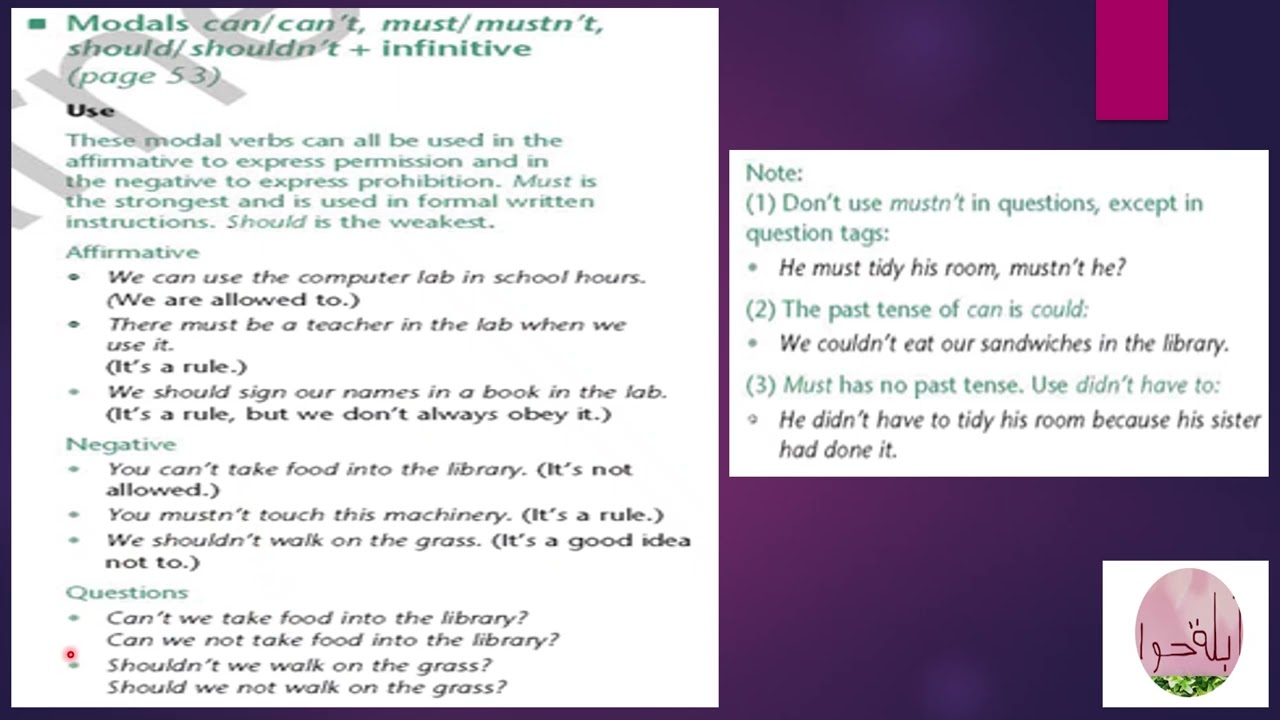 ابلة حوا مادة انجليزي ثانيه ثانوي علمي ليبيا 2026 وحدة الخامسةدرس الثاني  Healthy Habits