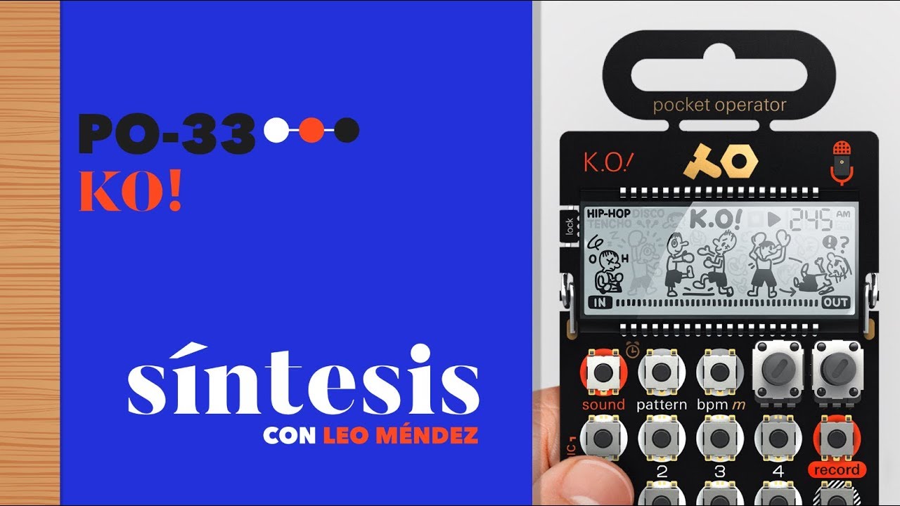 Sample de Bolsillo ¿Cómo funciona el Pocket Operator KO?
