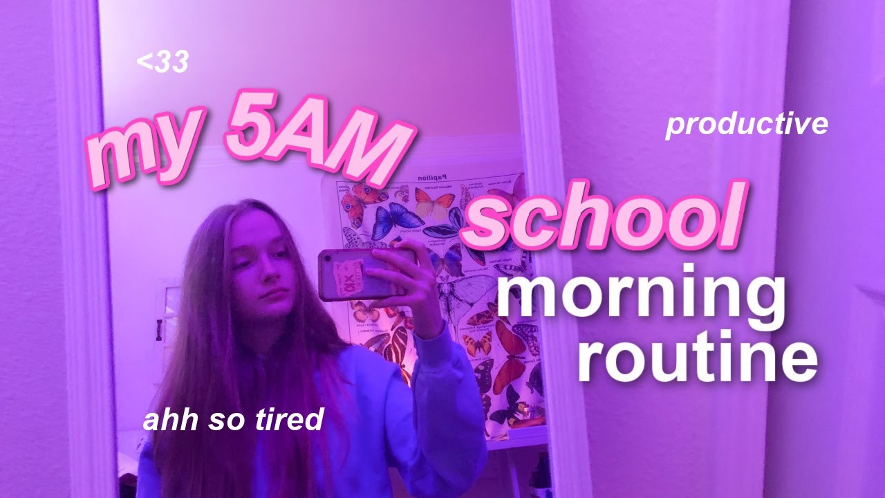 my 5AM SCHOOL MORNING ROUTINE (in person)
