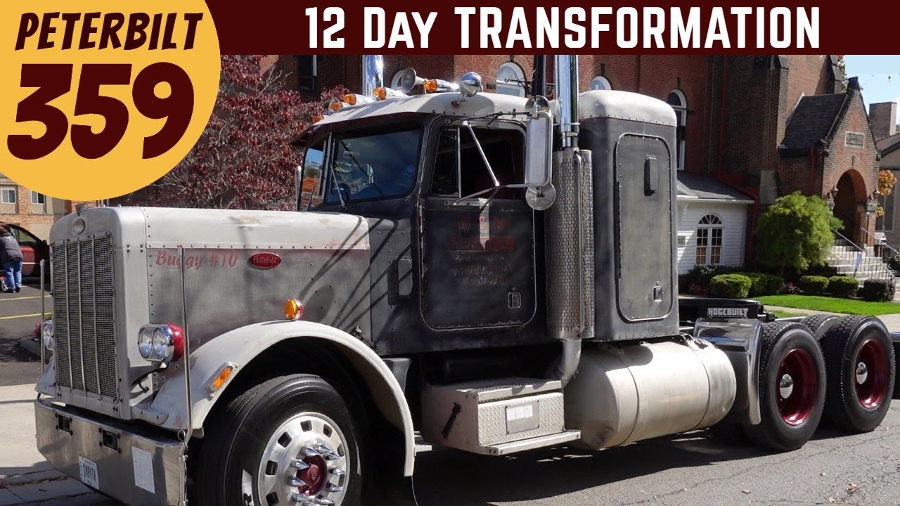 Peterbilt 359 12-дневная трансформация полуприцепа с обычным двигателем Cummins