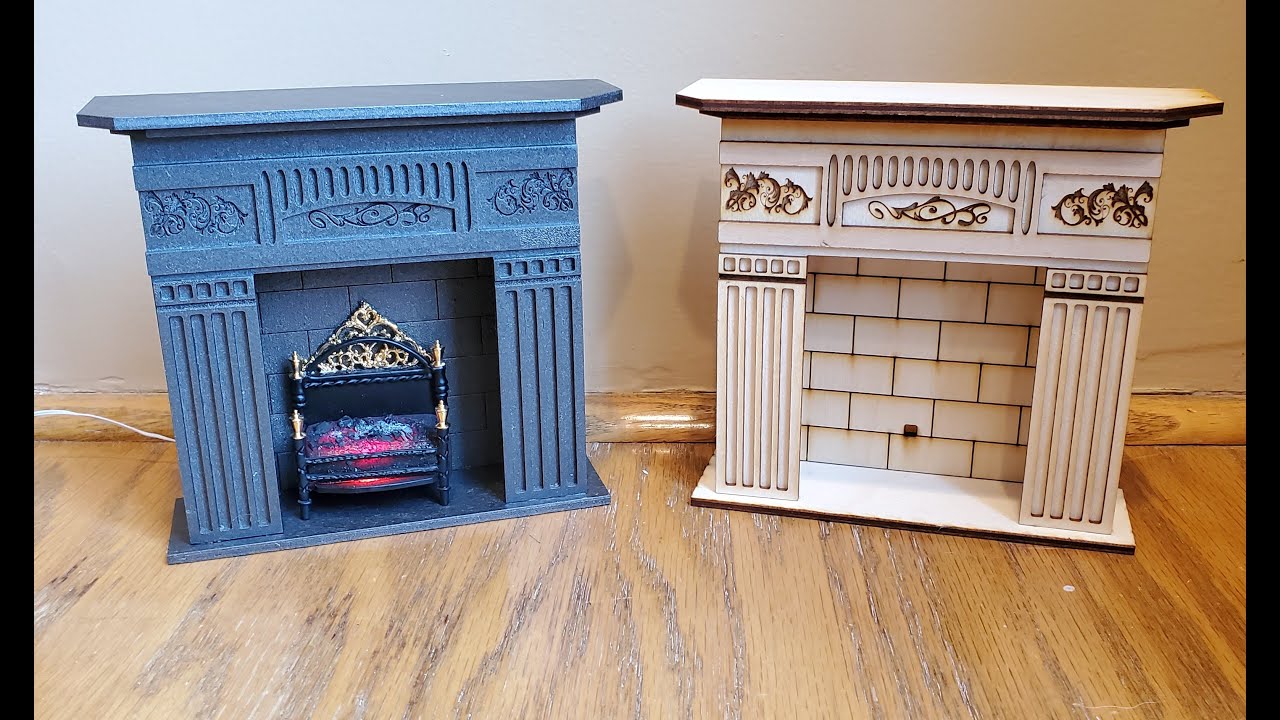 1:12 Scale Victorian Fireplace Kit - Large