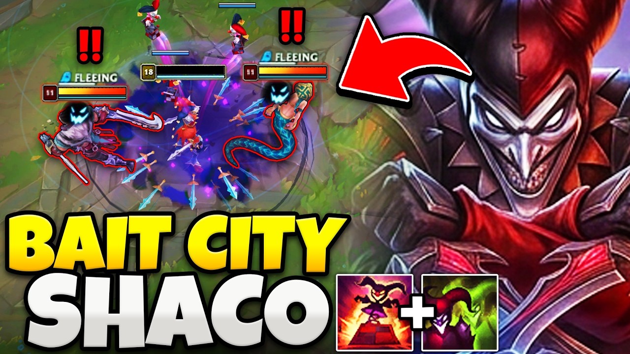 PINK WARD PUTS ON A SHACO BAIT CLINIC! (SO MANY OUTPLAYS)