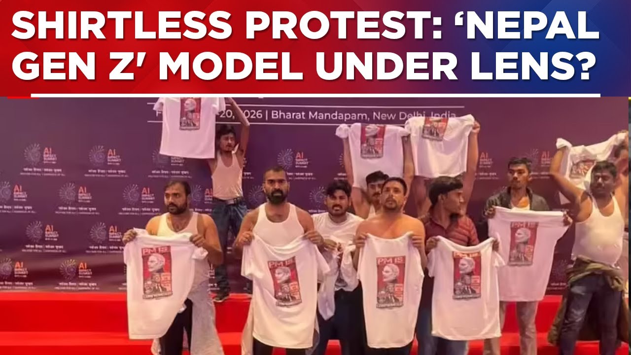 AI Summit Shirtless Protest: 5th Arrest Made, Youth Congress Worker's Car With T-Shirts Seized