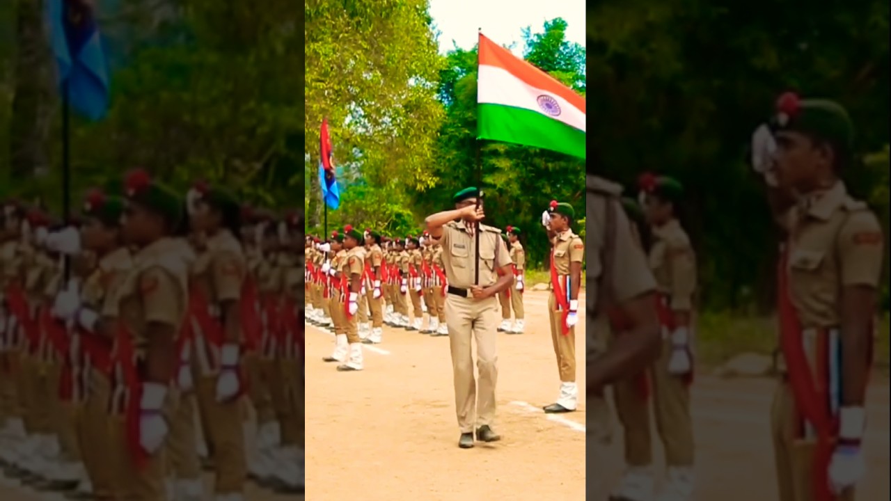 NCC ano sir with national flag || NCC drill training video #nccshorts #indianmilitary #indianarmy