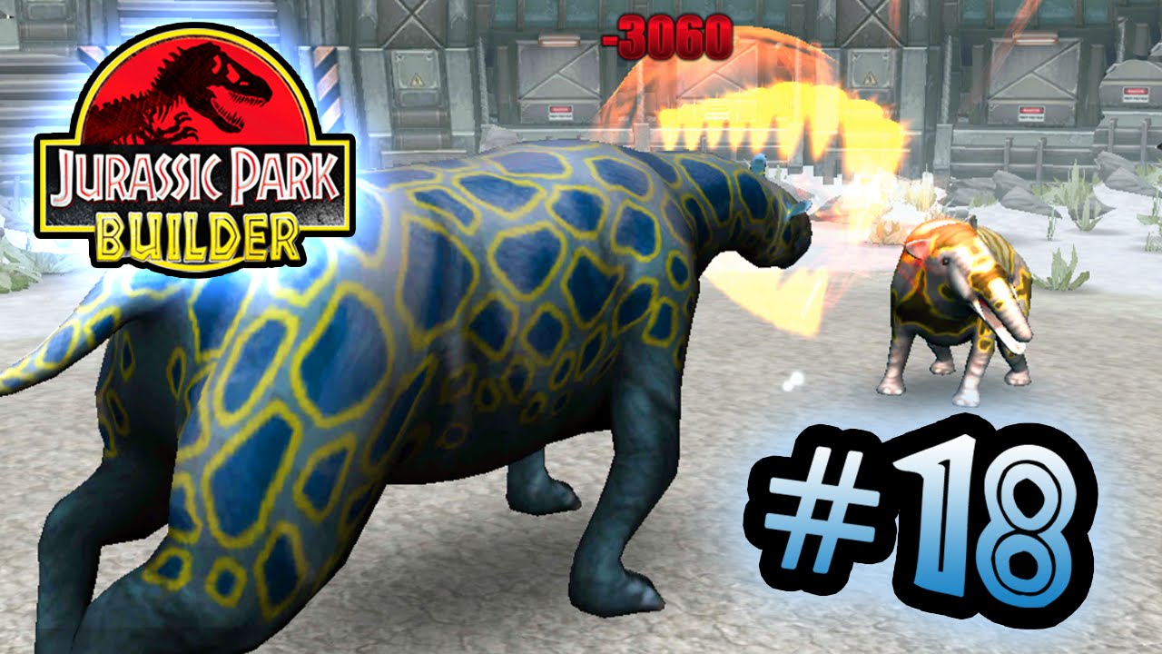 Jurassic Park Builder: GLACIER Tournament: Part 18 Elephant Team! HD