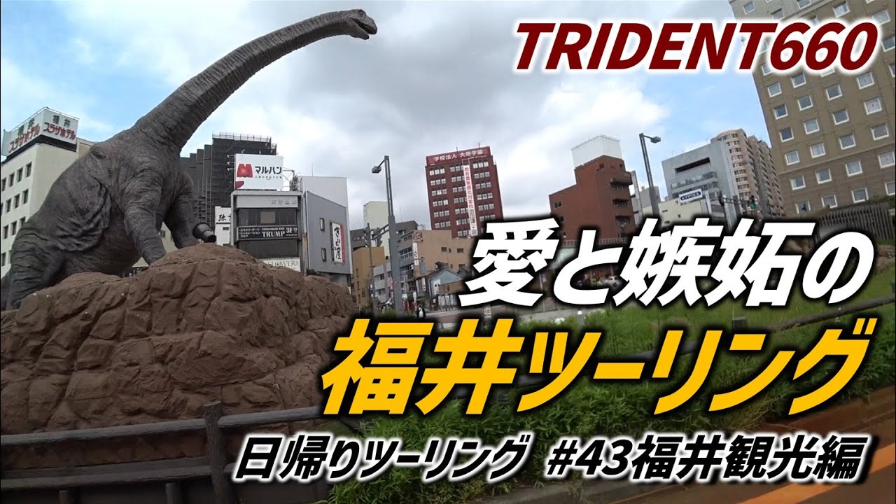 【トライデント660】永遠のライバル福井へツーリング！負けられない戦いがそこにはある【日帰りツーリング#43福井観光編】モトブログ