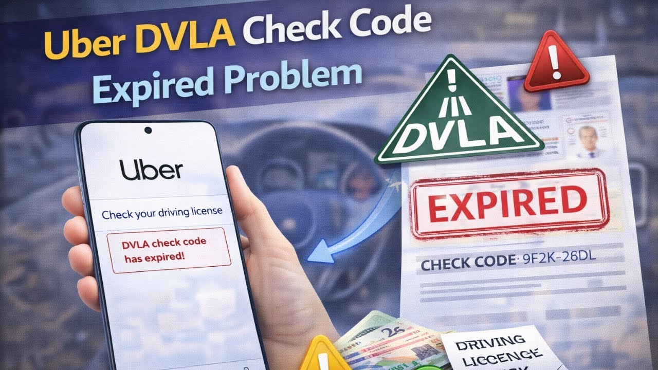 Проблема с просроченным кодом проверки DVLA для Uber (как это решить?)