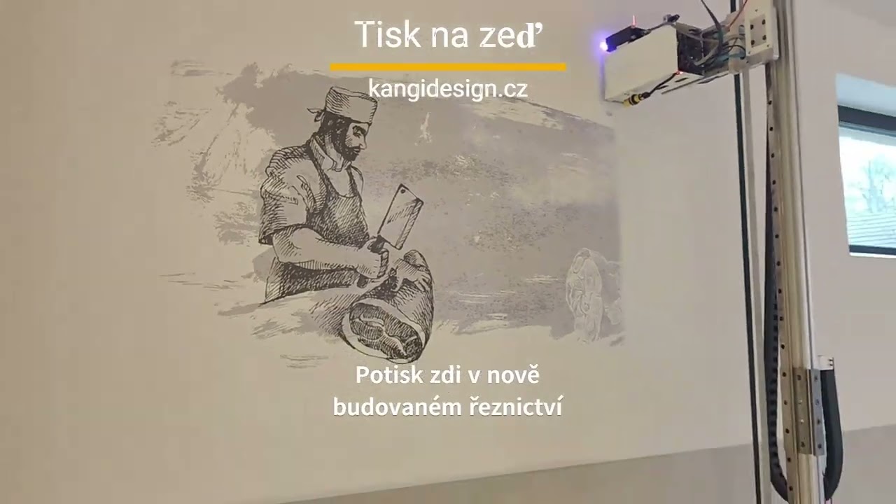 Tiskneme na zeď v nové prodejně