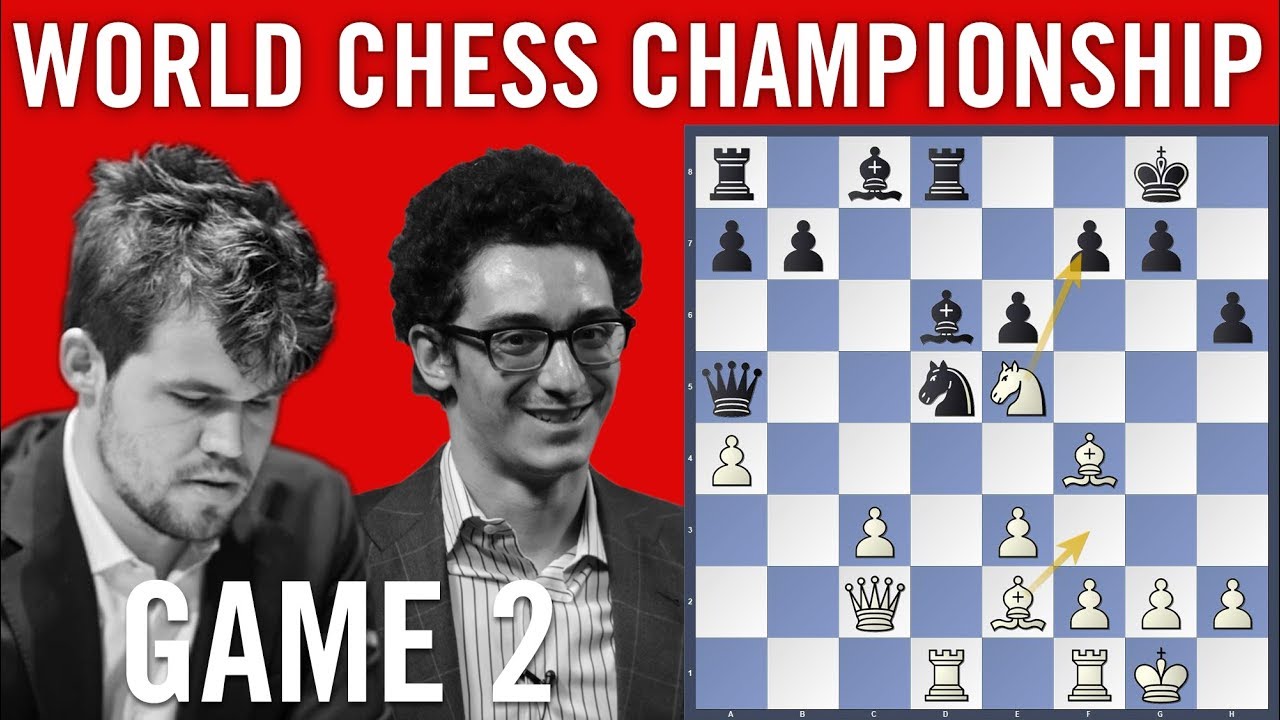 World Chess Championship 2018 Game 2: Magnus Carlsen vs Fabiano Caruana