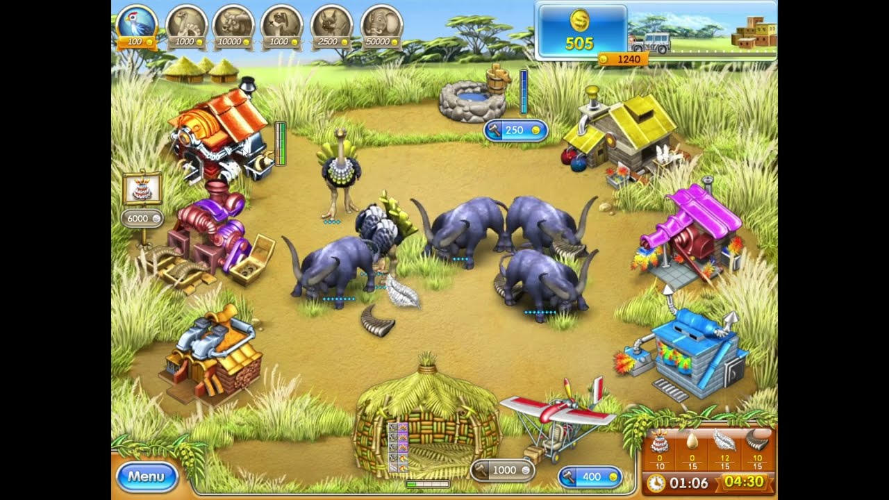 Farm Frenzy 3: Madagascar - Part 8 (100% Playthrough, Gold & Best Time, All Trophies)