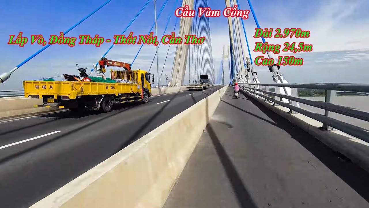 Chuyến đi từ Long Xuyên qua cầu Vàm Cống