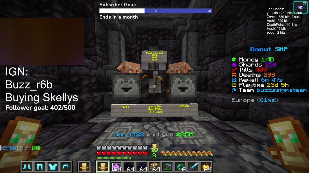 🔴DonutSmp Live🔴Rating bases and Gambling🔴IGN:Buzz_r6b🔴HandCam🔴