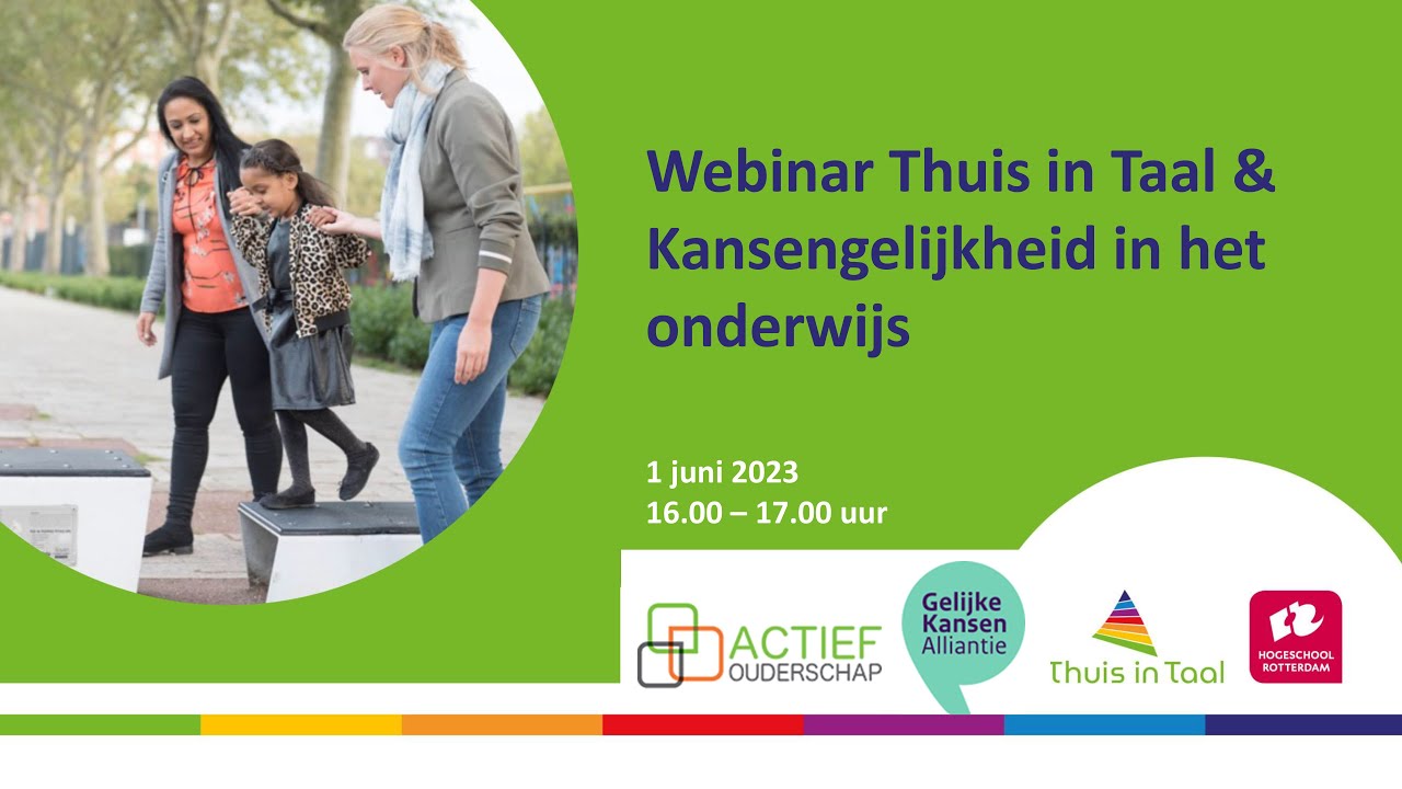 Webinar Thuis in Taal & Kansengelijkheid in het onderwijs