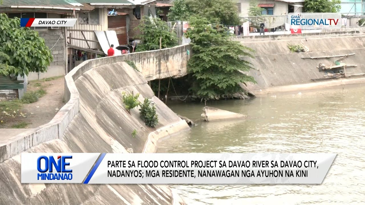 Parte sa flood control project sa Davao River sa Davao City, nadanyos | One Mindanao