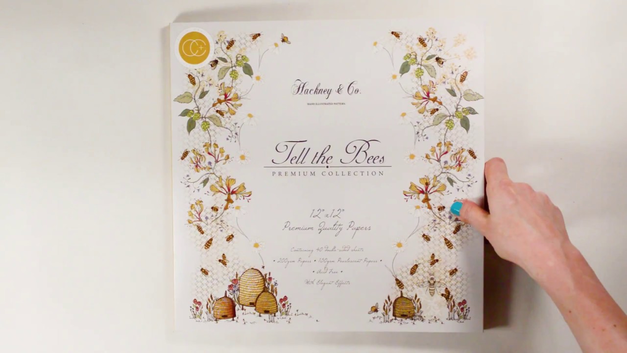 Tell The Bees 12x12 Premium Paper Pad