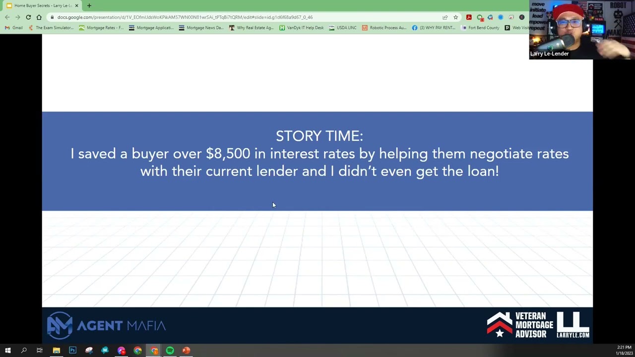 MAKE LENDERS FIGHT FOR THE BEST RATE FOR THE CLIENT (Agent Mafia)