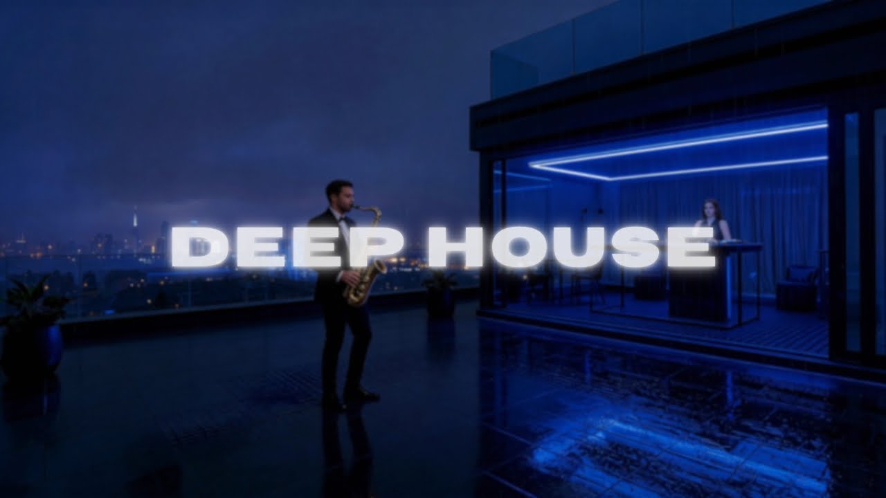 Deep House Music Of 2026 - Just Relax | Late Night Saxophone & Blue Lights Mood💙 – Vol.4