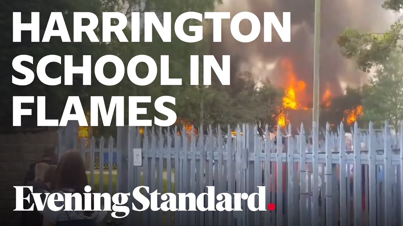 Huge fire breaks out at Harrington School in Long Eaton