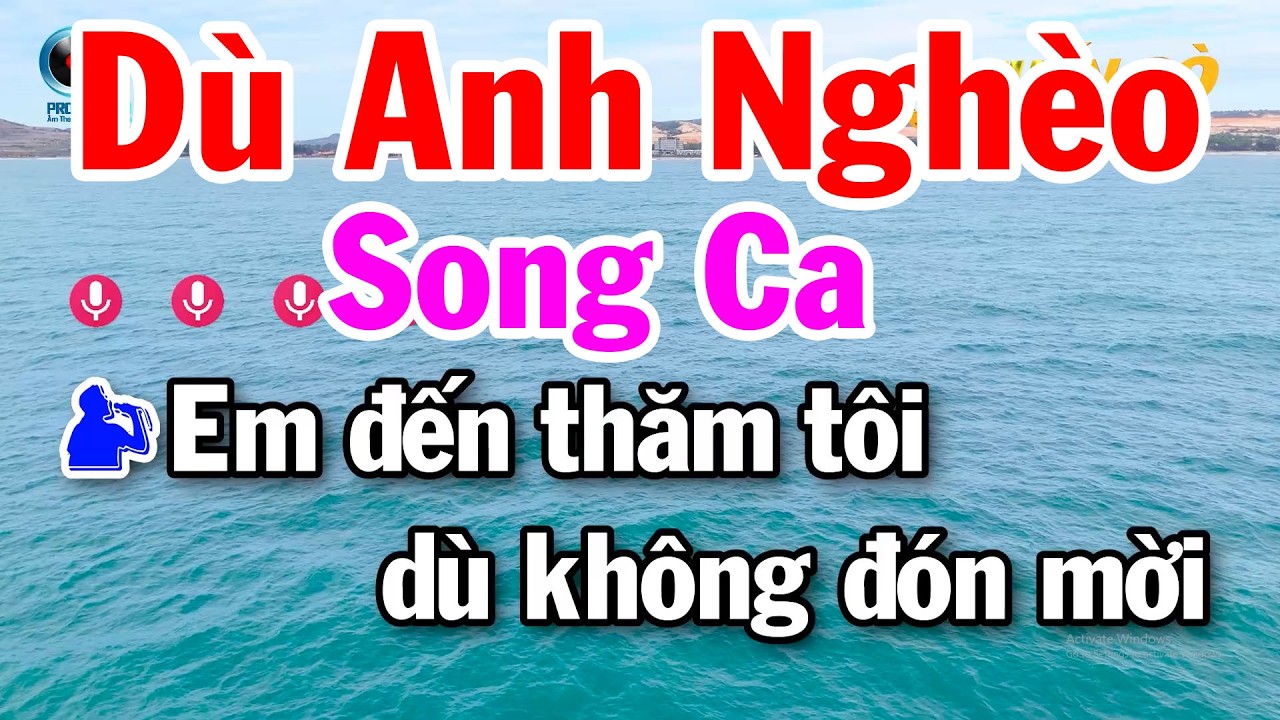 Karaoke Dù Anh Nghèo Song Ca Nhạc Sống Beat Hay Dễ Ca Tuấn Cò