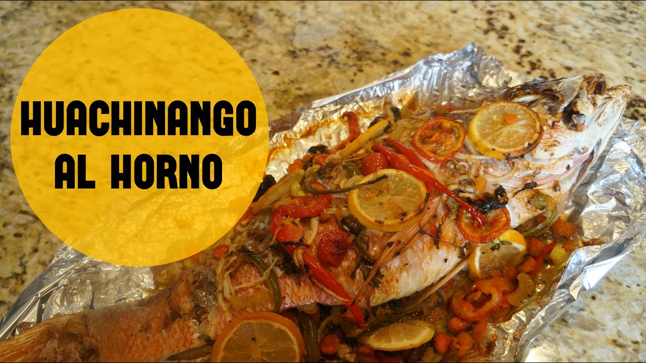 Huachinango al horno! Receta facil y DELICIOSA!