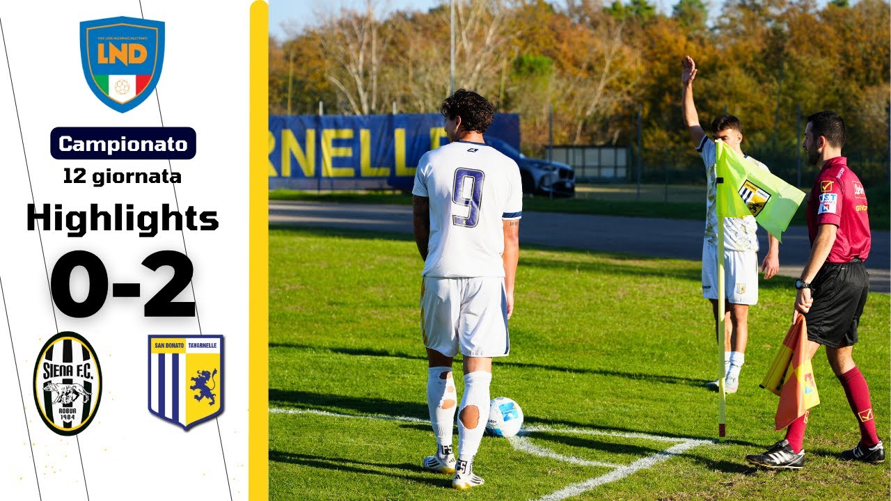 Siena - San Donato Tavarnelle: 0-2 (Canale 3 Toscana)