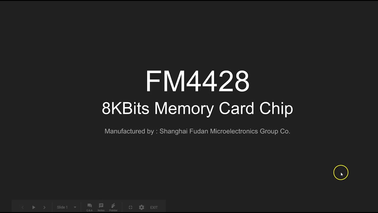 Using Fudan FM4428 contact memory card