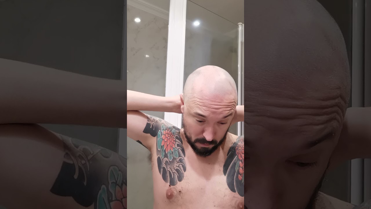 Shaving with Andis ProFoil Lithium Plus.