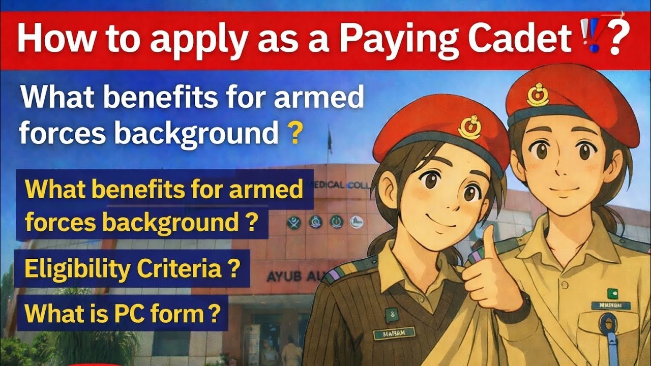 How to apply as a Paying cadet in AMC & CMH ⁉️