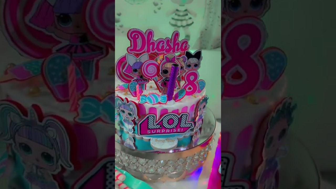 pastel LOL - fiesta de cumplea&ntilde;os