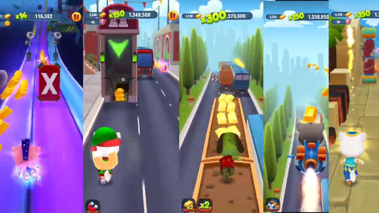 Tomgoldrun 5 Videos #tomgoldrun #tomgold  Tom vs Angela vs Hank vs Ben vs Zombie Ben vs Angela