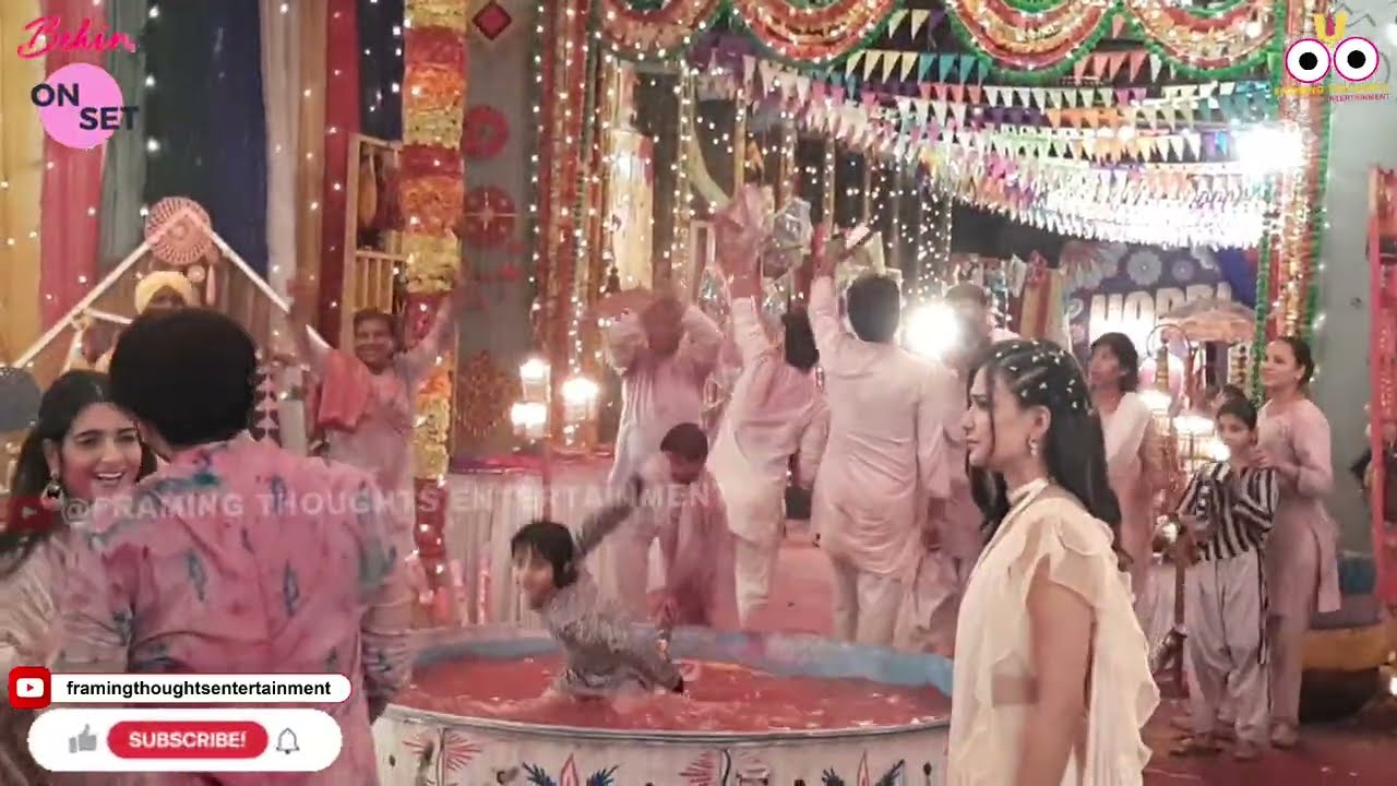 YEH HAI CHAHATEIN || BAJWA HOUSE FAMILY HOLI || BEHIND THE SCENE || ON SET