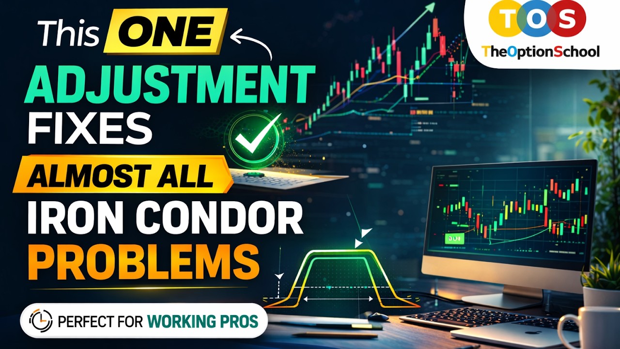 This ONE Adjustment Fixes Almost ALL Iron Condor Problems, Even For Working Professionals