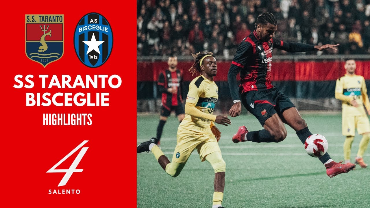 Taranto - Bisceglie 2-1: gol e highlights | Coppa Italia Eccellenza