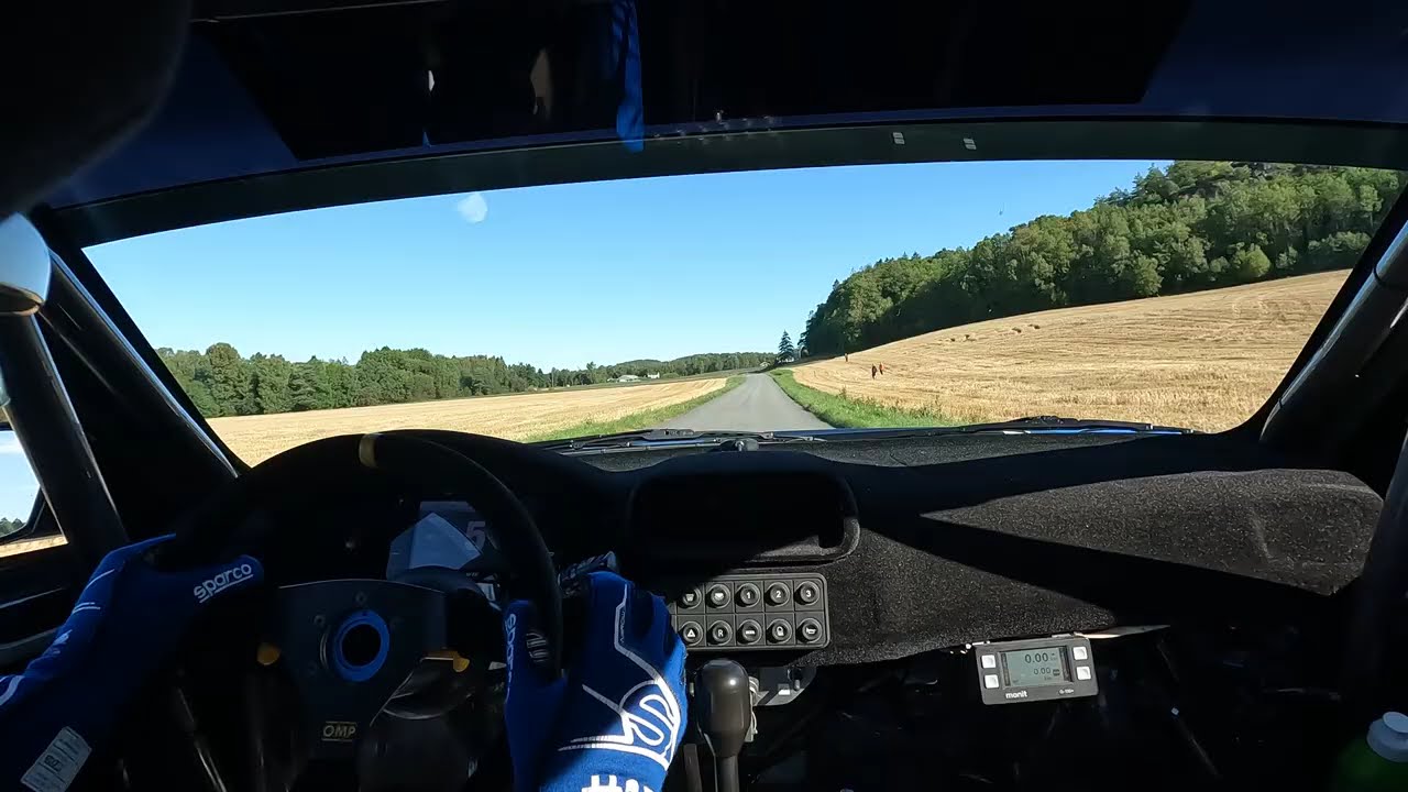 Anders Kjær/ Gøril Undebakke Toyota Corolla rally Larvik 2024 ss1