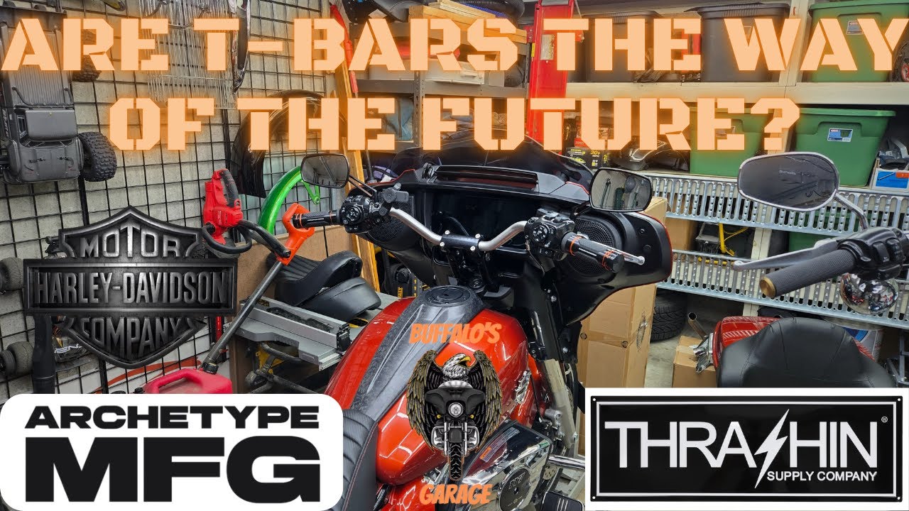 Thrashin T-bars with Archetype MFG risers on my 2024 Street Glide