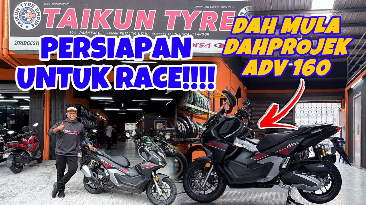 #1034 SERIUS AR?? MOTOR BARU TUKAR TAYAR??? HONDA ADV 160| TAIKUN TYRE